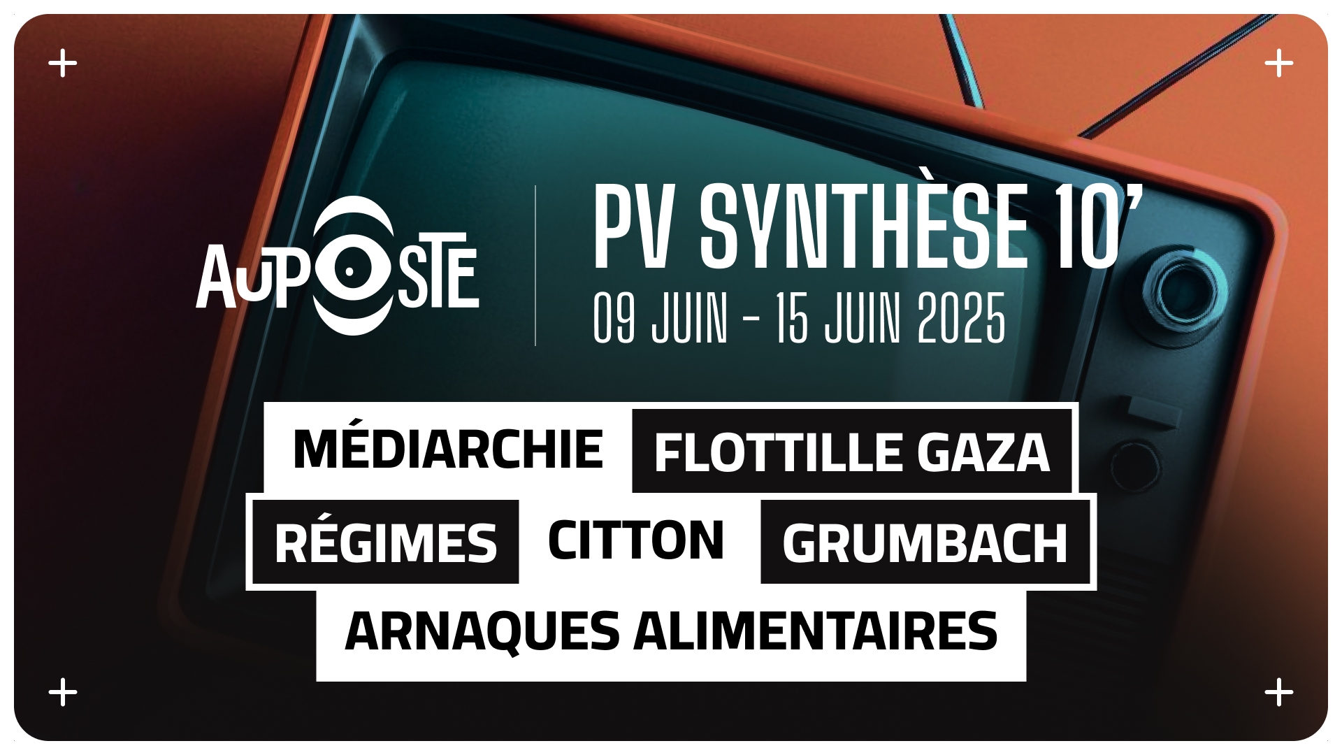 Médiarchie - Régimes - Flottille Gaza - Arnaques alimentaires - Citton - Grumbach