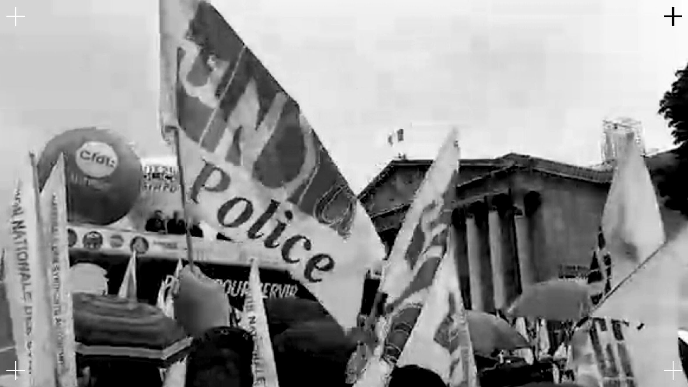 En direct de la Manifestation Police devant l'Assemblée Nationale